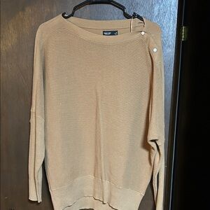 Simply Vera Vera Wang Off-the-Shoulder Tan Sweater